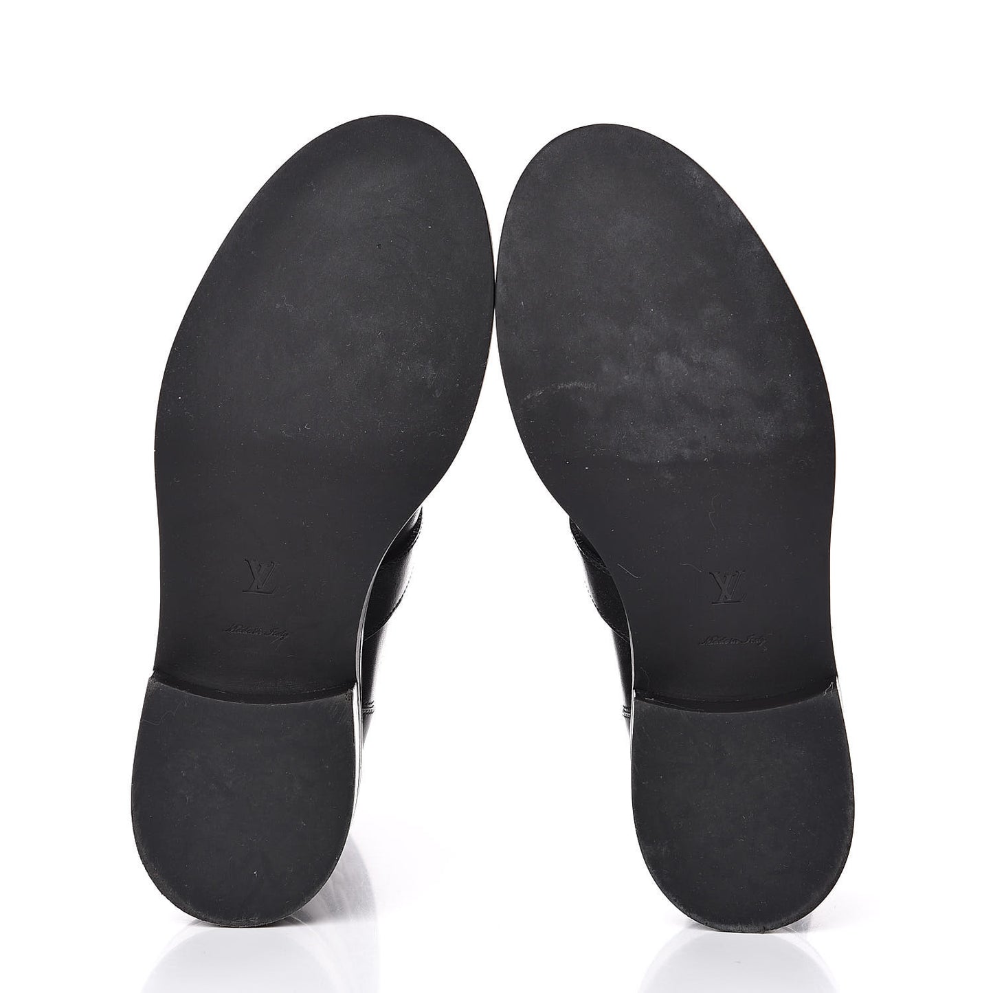 Calfskin Embossed Monogram Rebellion Half Boots 37.5 Black