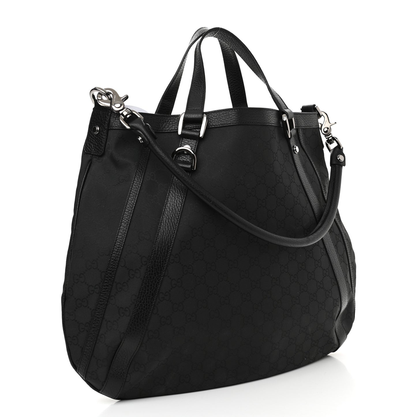Monogram Medium Abbey Convertible Tote Black