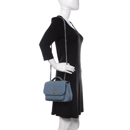 Chanel Caviar Quilted Medium Business Affinity Flap Blue 2 of 11