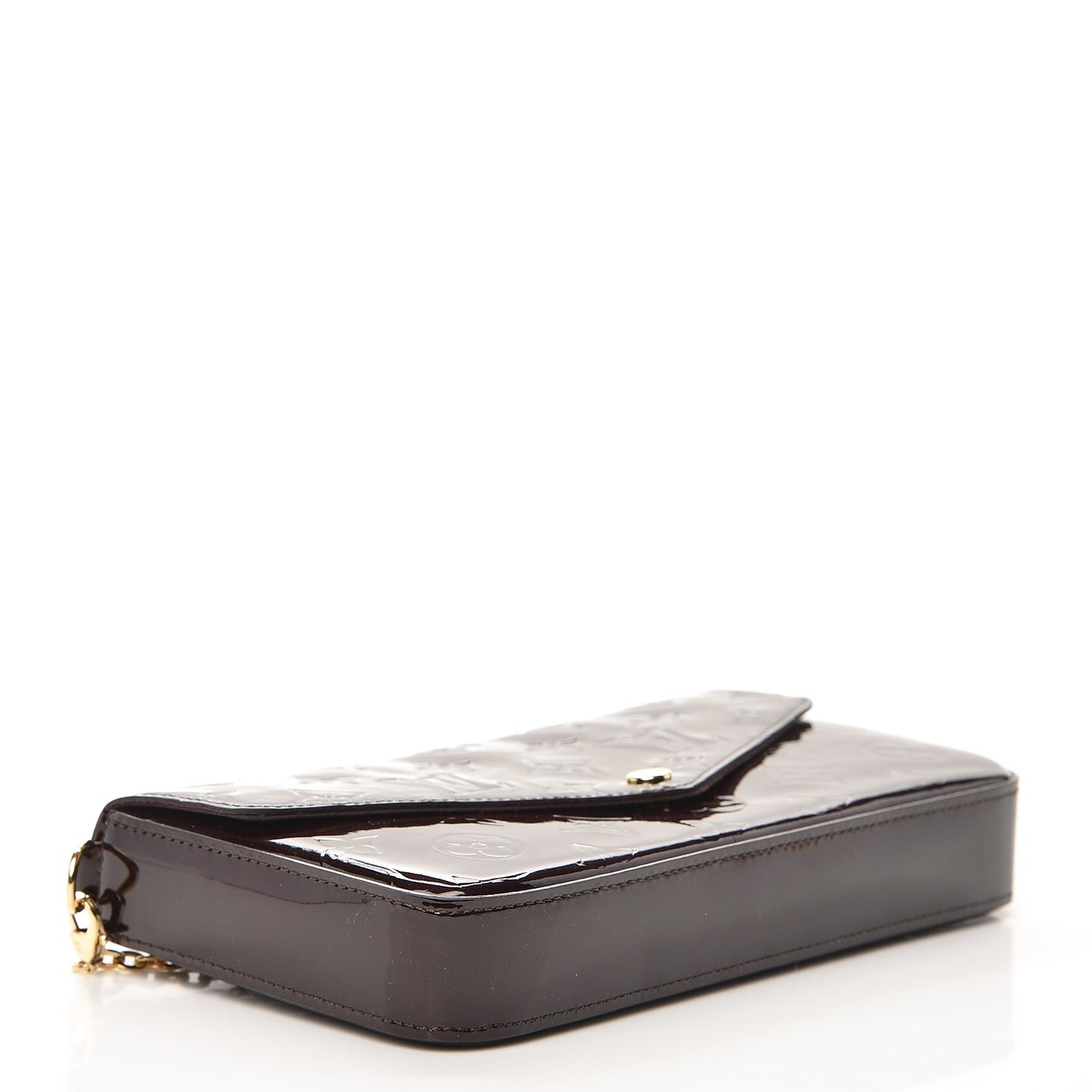 Vernis Pochette Felicie Chain Wallet Amarante