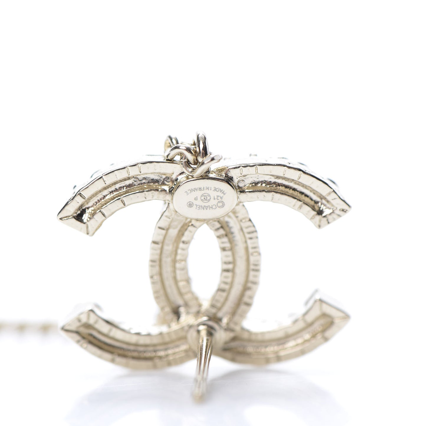 Crystal CC Cuff Single Earring Gold