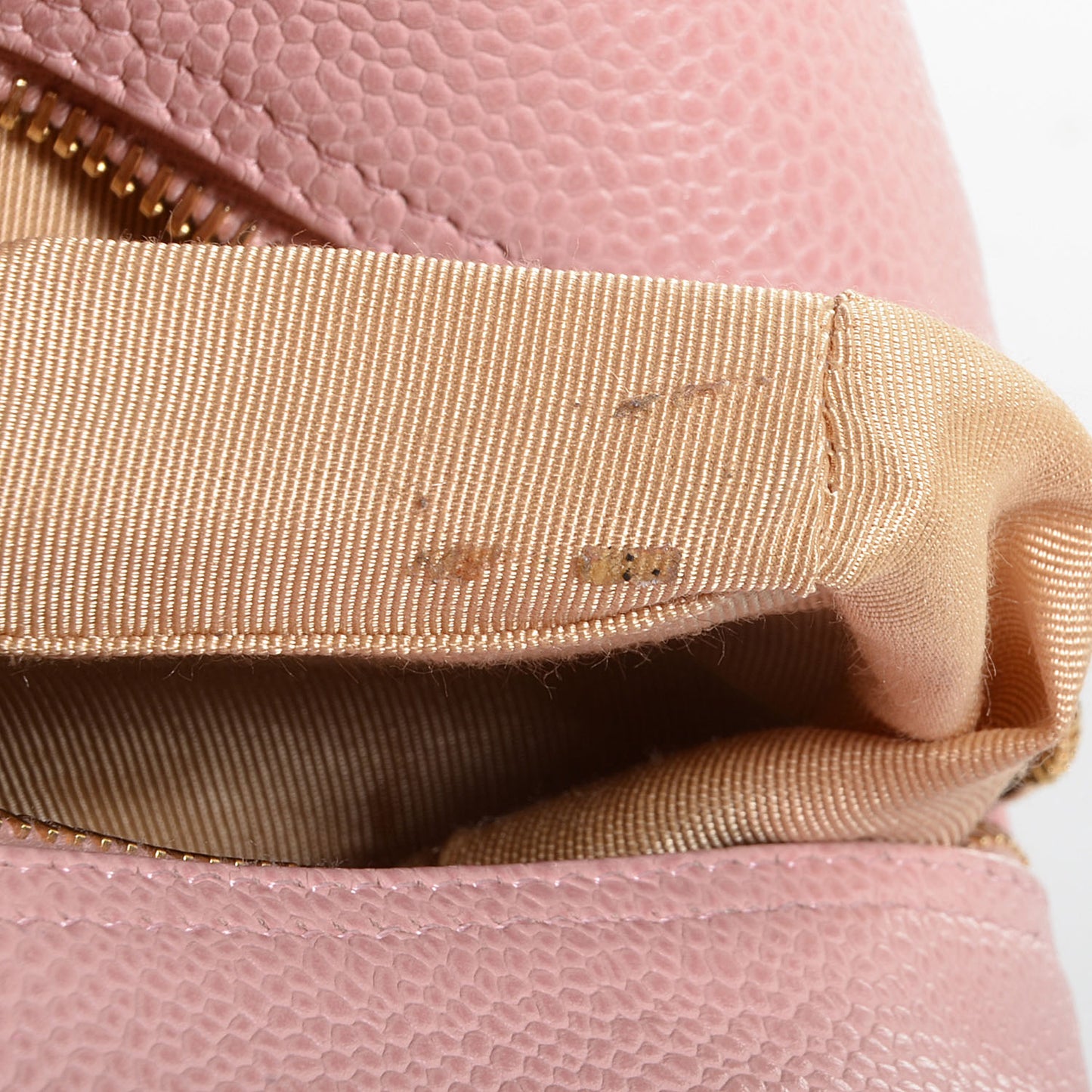 Caviar Quilted Small Bowler Pink
