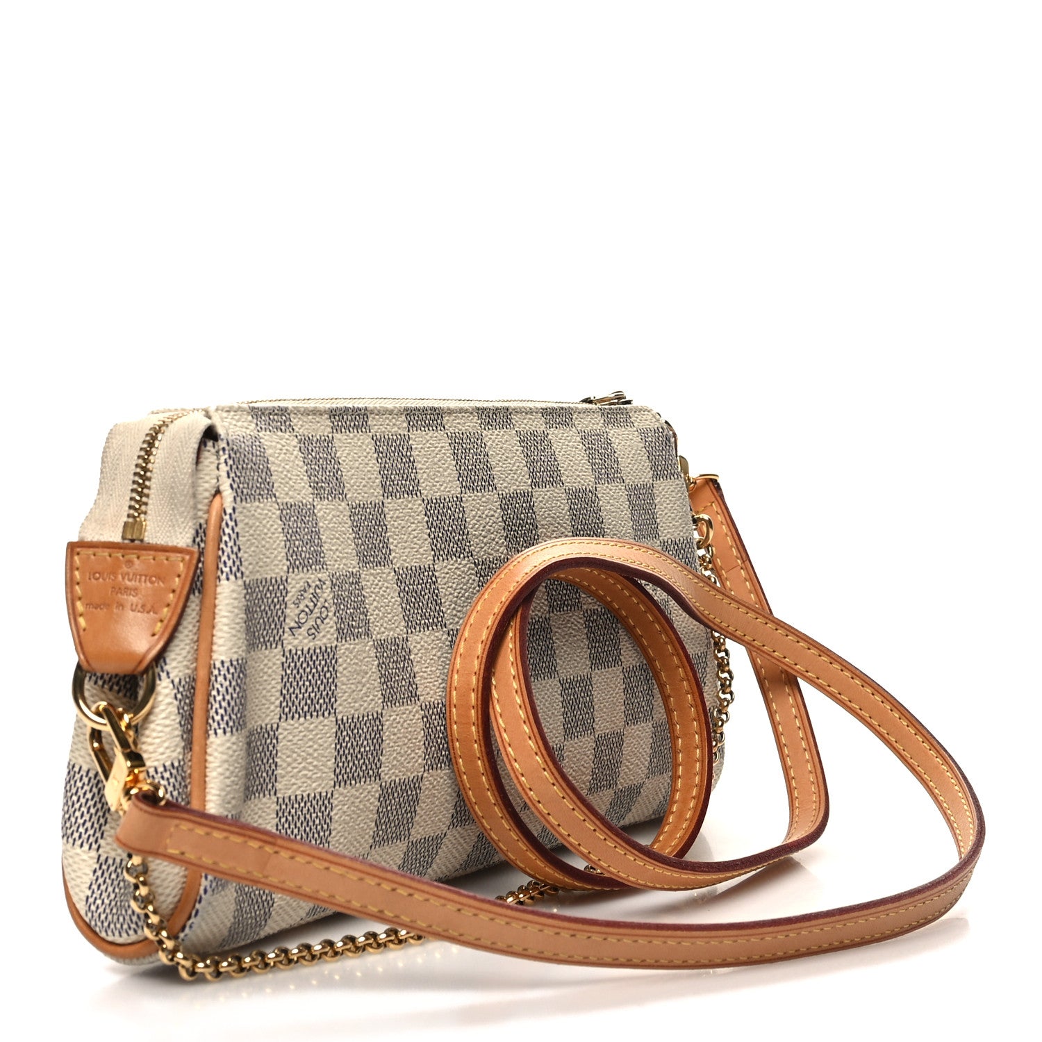 Louis Vuitton Damier Azur Eva Clutch 3 of 10