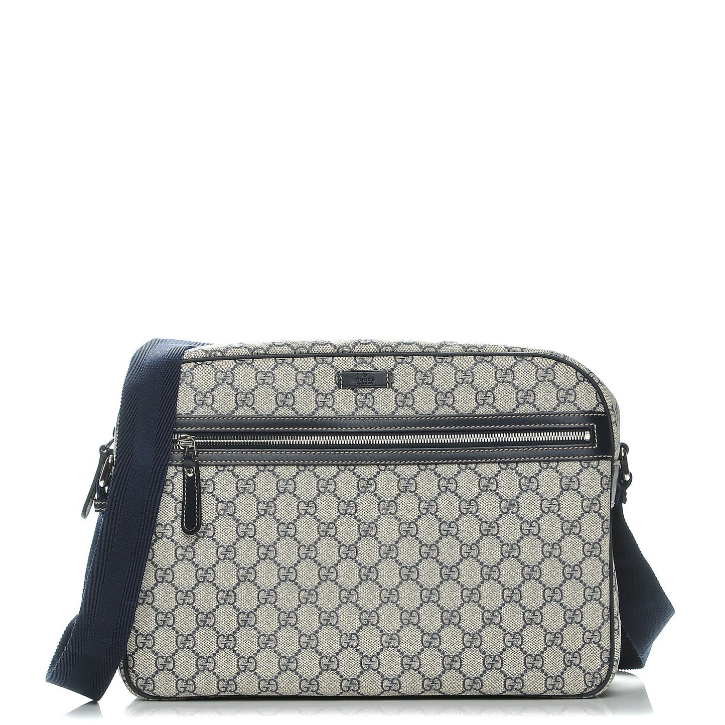 GG Plus Monogram Large Messenger Bag Navy