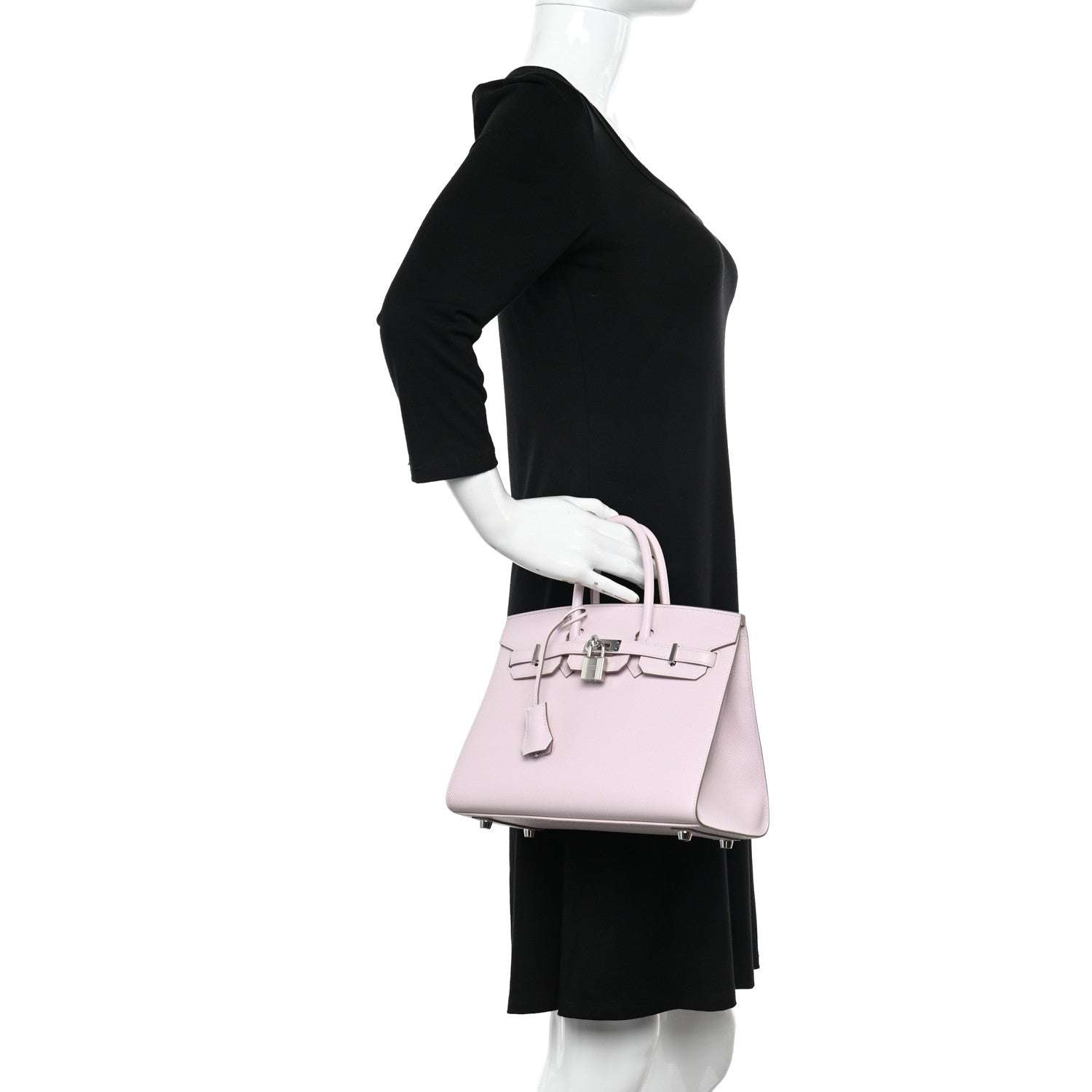 Hermes Epsom Birkin Sellier 25 Mauve Pale 2 of 11