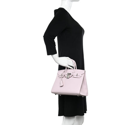Hermes Epsom Birkin Sellier 25 Mauve Pale 2 of 11