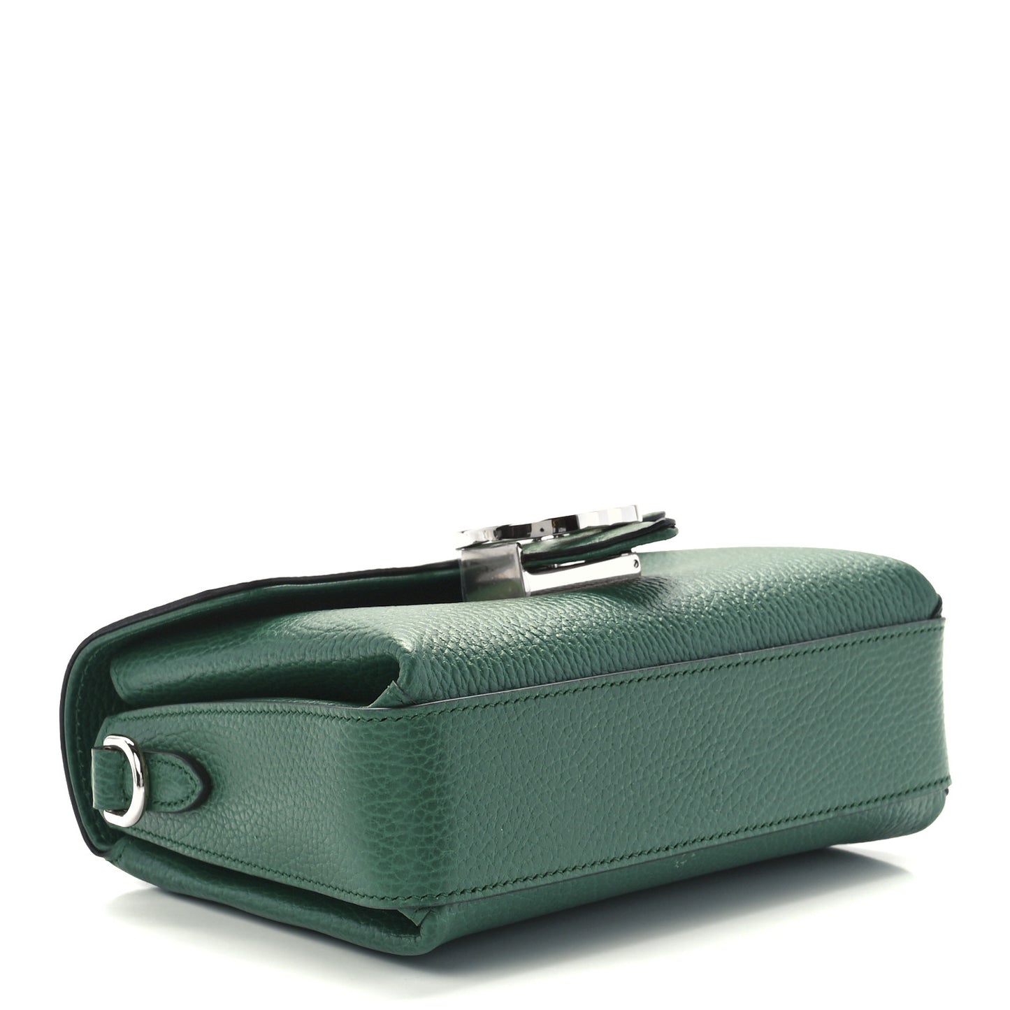 Dollar Calfskin Interlocking G Crossbody Bag Emerald