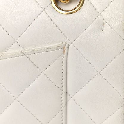 Chanel Lambskin Quilted Small Double Flap White 22 of 23