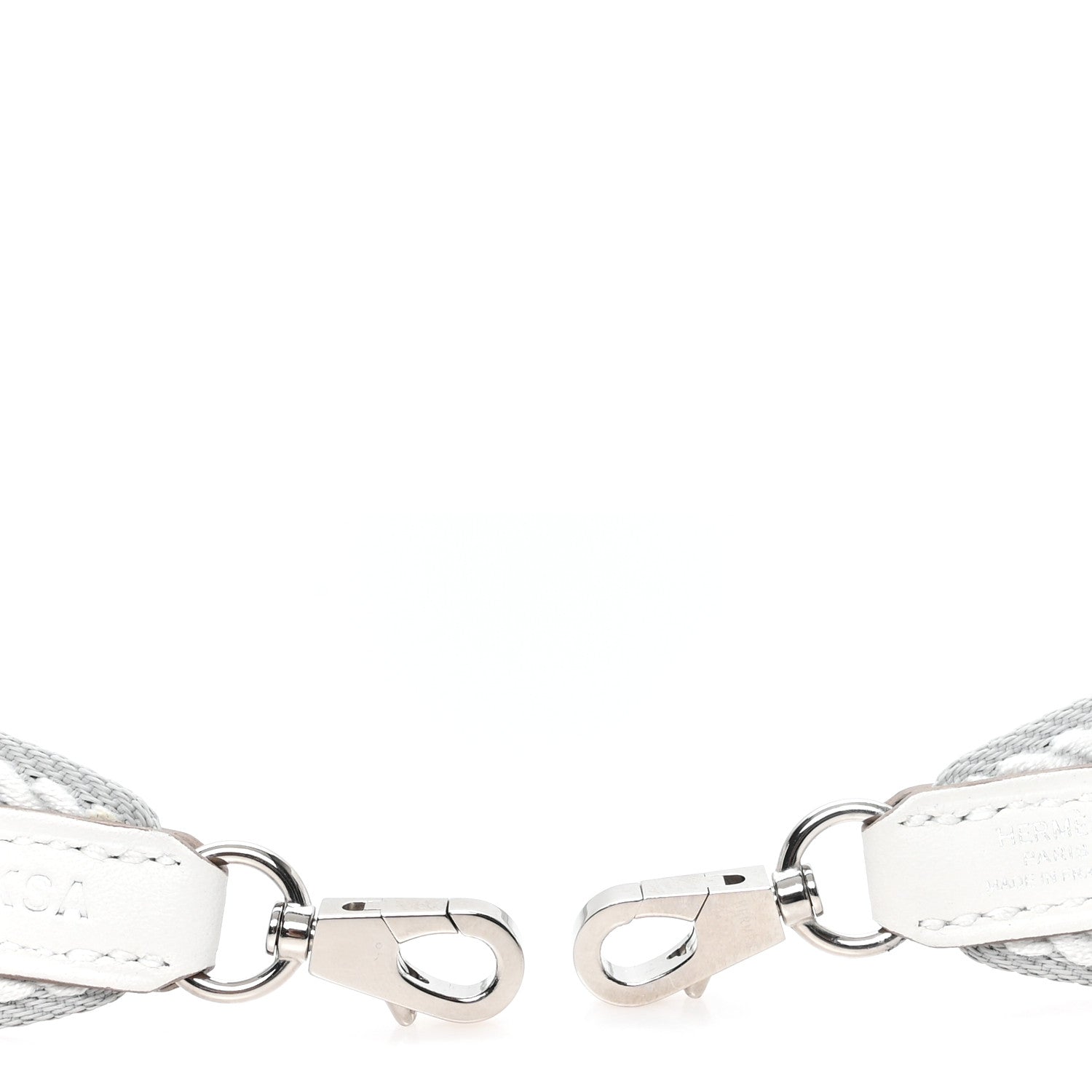 Hermes Toile Swift 25mm Sangle Cordage Shoulder Strap Bleu Glacier Gris Pale 3 of 3