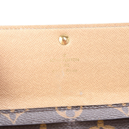 Louis Vuitton Monogram Dentelle Sarah Wallet Gold 6 of 9