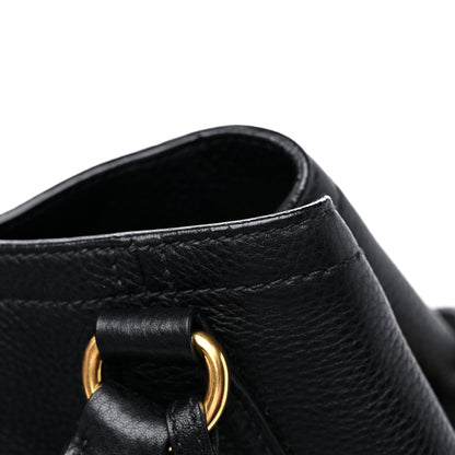 Prada Vitello Daino Shoulder Bag Black 9 of 9