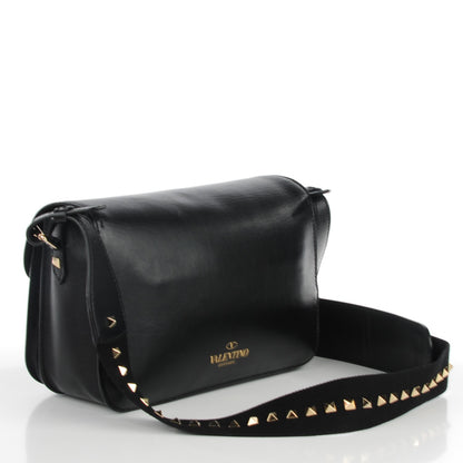 Valentino Garavani Calfskin Rockstud Band Crossbody Bag Black 3 of 8