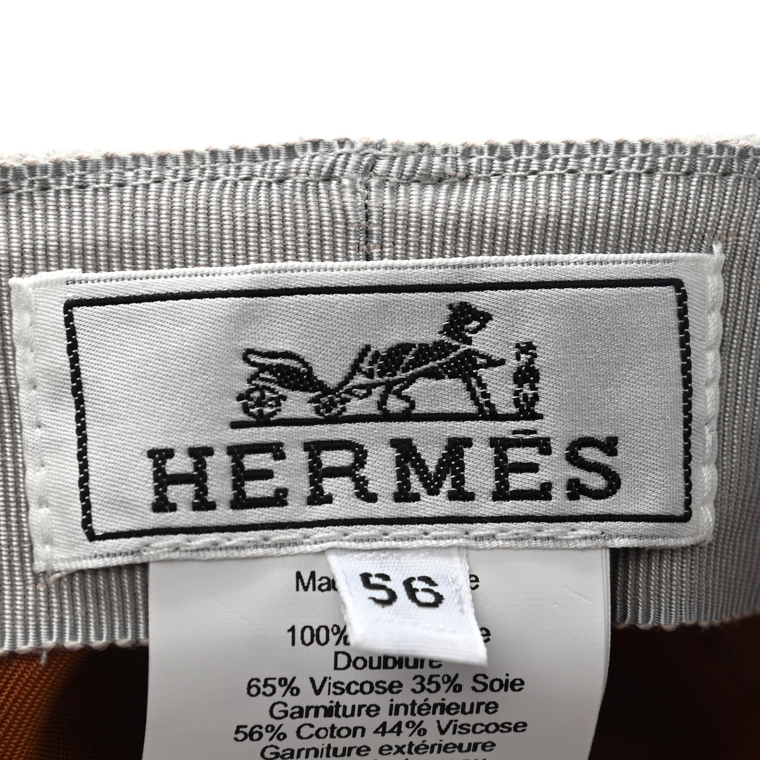 Hermes Cashmere Swift Braided Deauville Cap 56 9 of 9