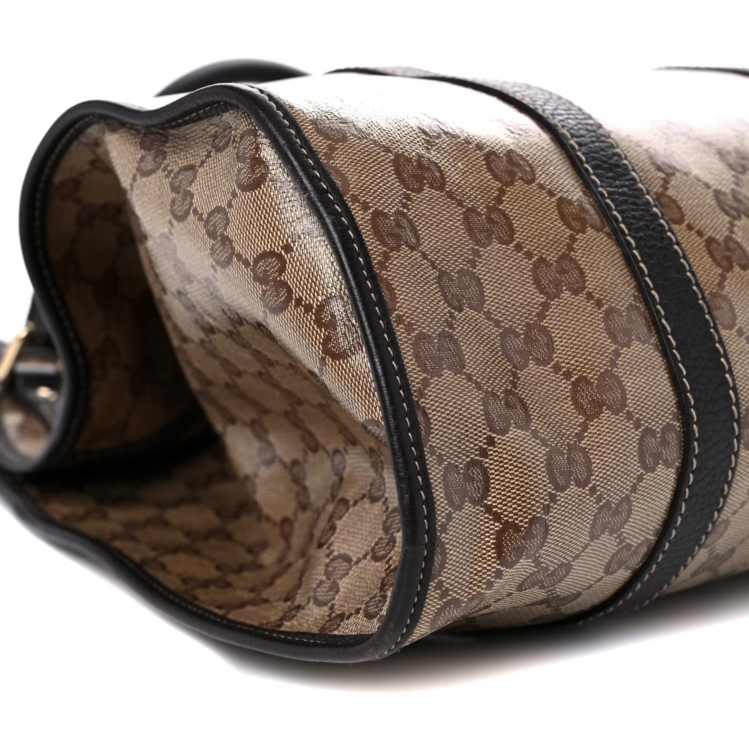 Gucci Crystal Monogram Dollar Calfskin Medium Joy Shoulder Bag Beige Ebony Testa Di Moro 8 of 20