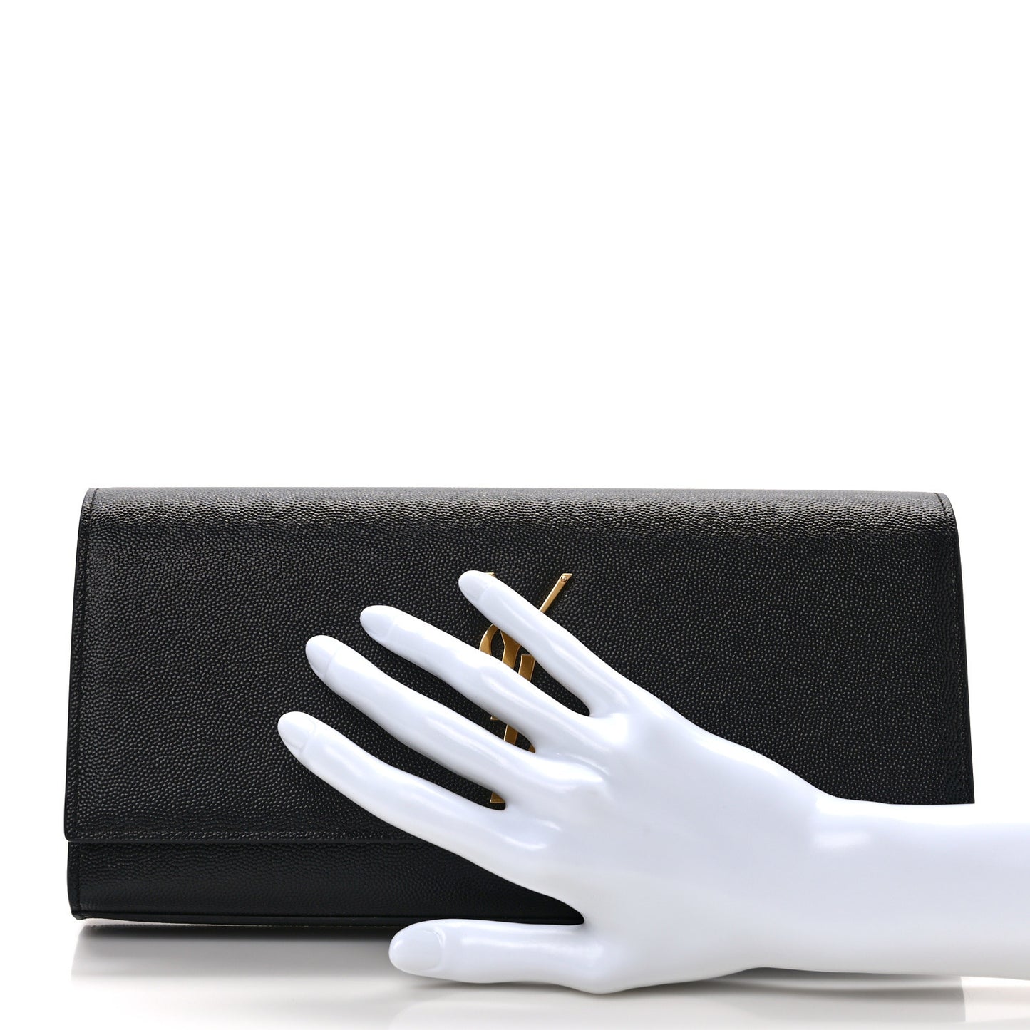 Grain De Poudre Monogram Cassandre Clutch Black
