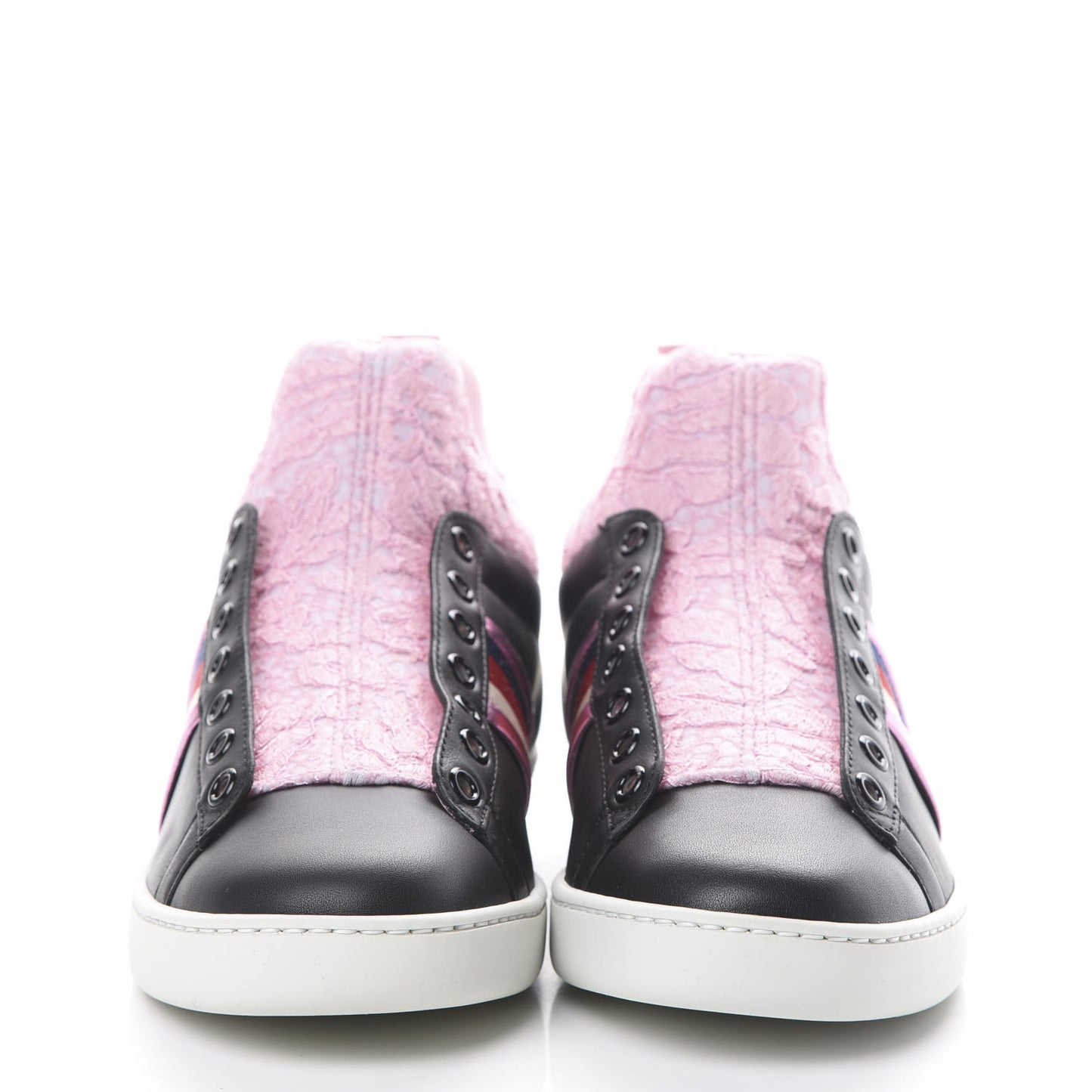 Calfskin Lace Sylvie Web Womens New Ace High Top Sneakers 36.5 Black