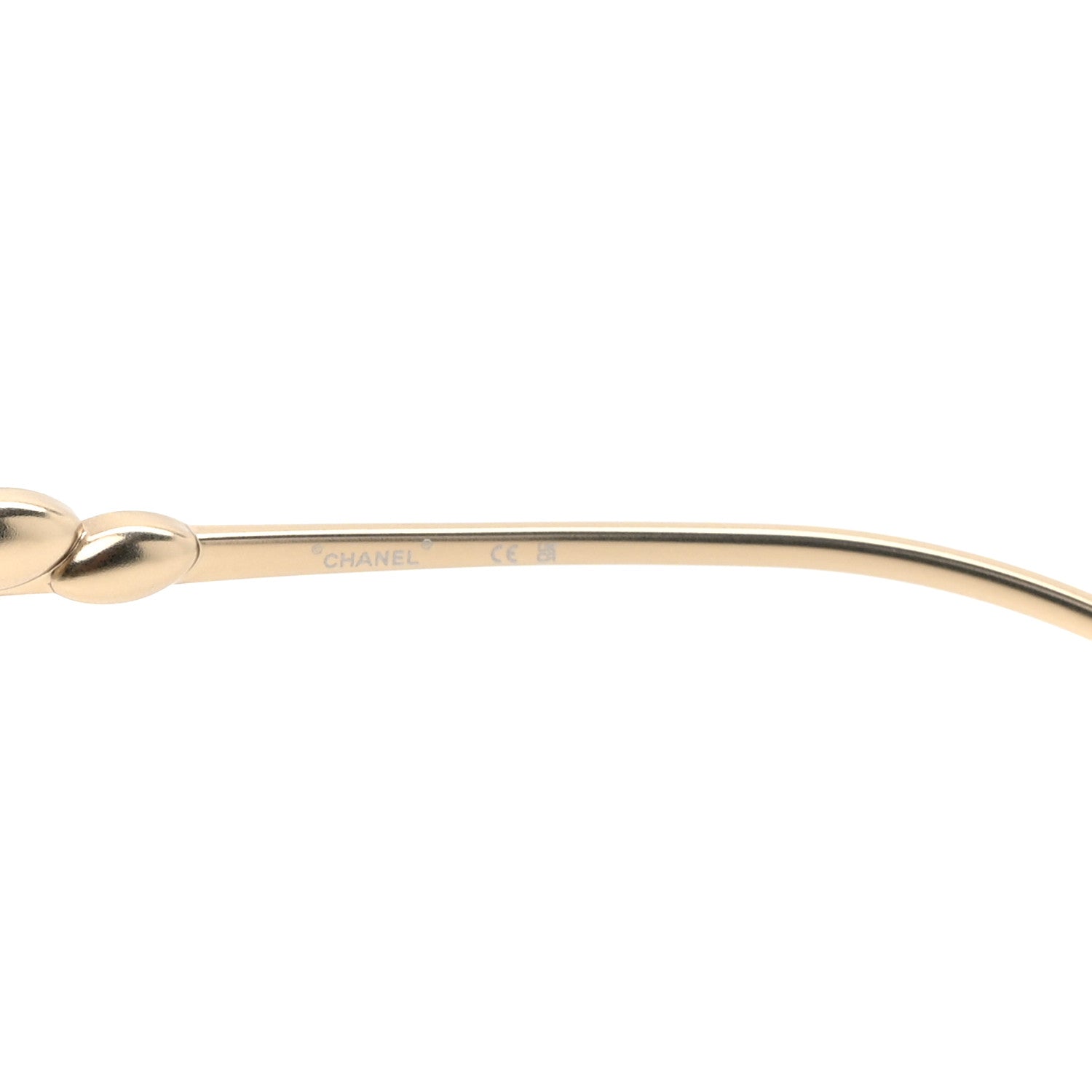 Chanel Metal Crystal Sparkling Wheat Rectangle Sunglasses 71584