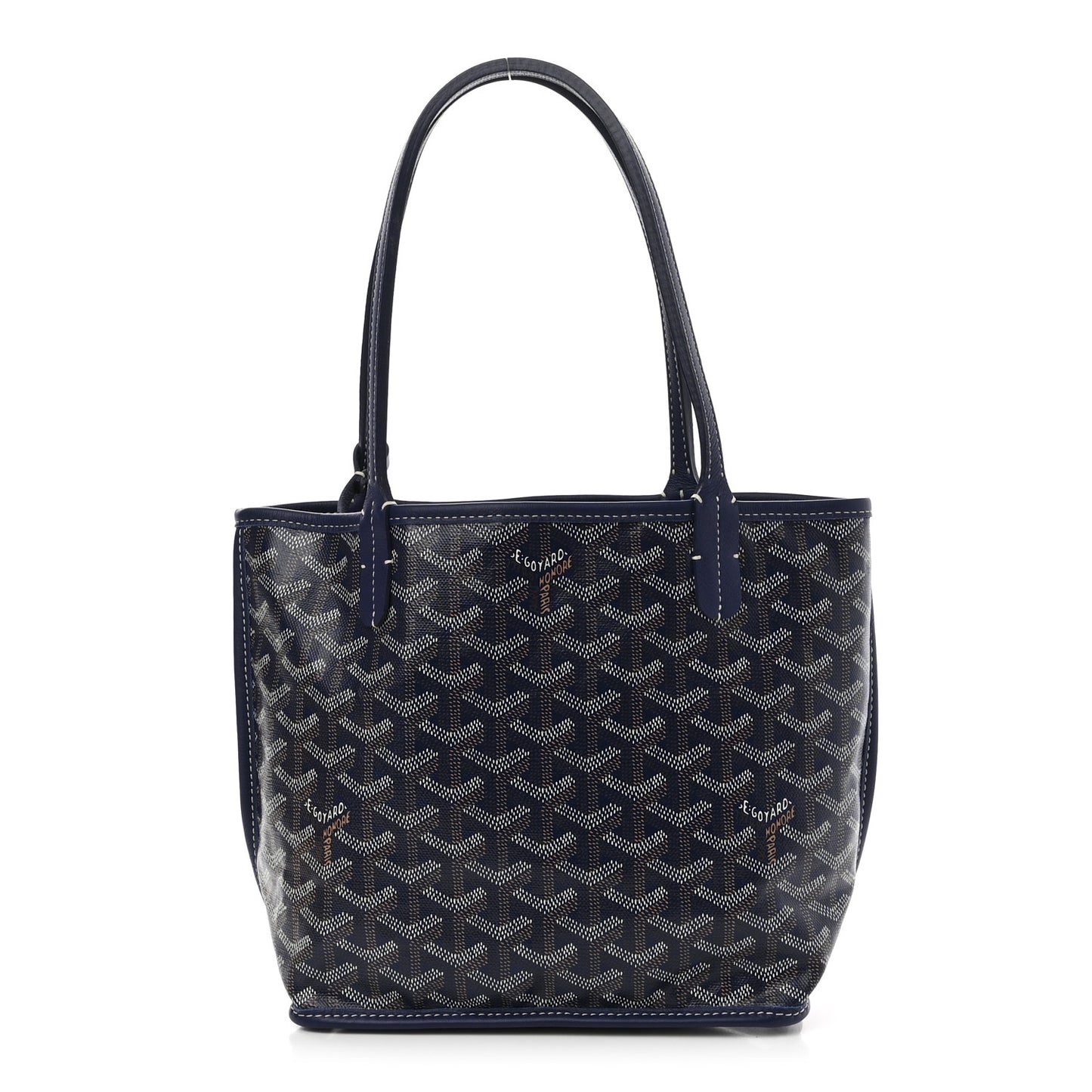 Goyardine Reversible Mini Anjou Navy