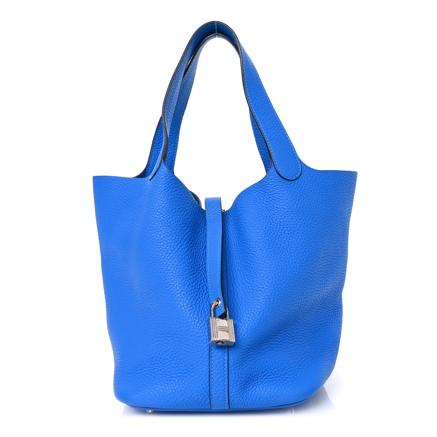 Taurillon Clemence Picotin Lock 22 MM Bleu Royal
