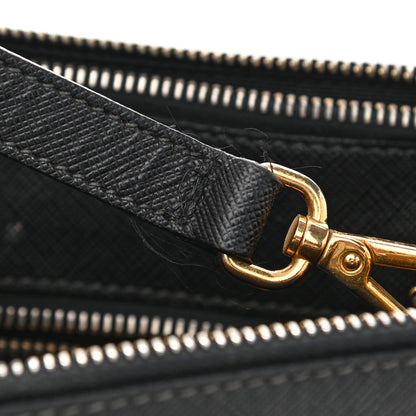 Prada Saffiano Small Galleria Double Zip Tote Black 16 of 16