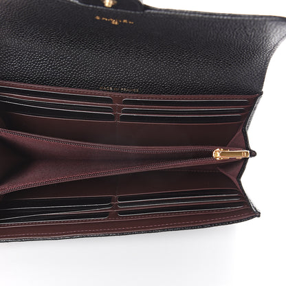 Chanel Caviar Quilted Large Gusset Flap Wallet Black 4 of 7