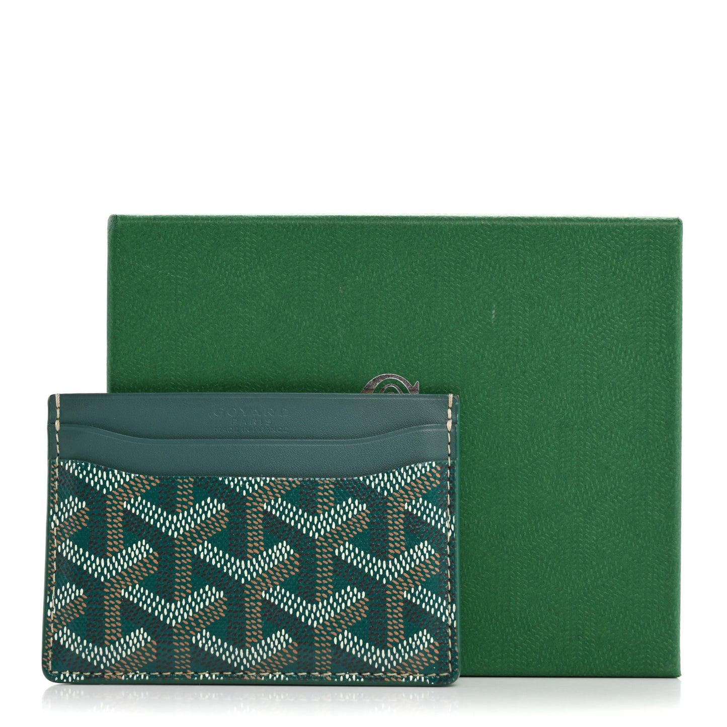 Goyardine Saint Sulpice Card Holder Green