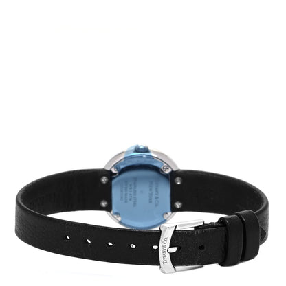 Tiffany Stainless Steel Calfskin Diamond Bezel 24mm Atlas 2-Hand Quartz Watch Tiffany Blue 3 of 5