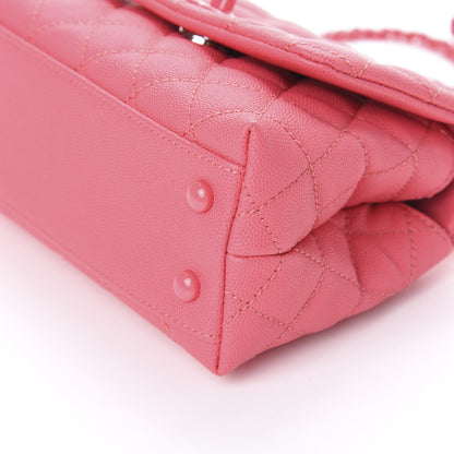 Chanel Caviar Quilted Incognito Extra Mini Coco Handle Flap Pink 10 of 10