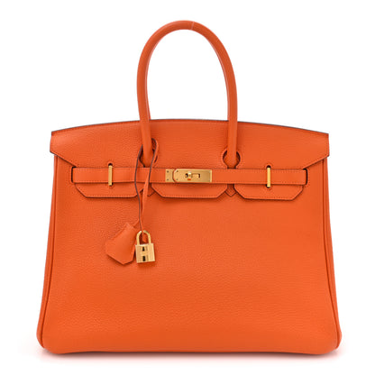 Hermes Togo Birkin 35 Orange 1 of 19