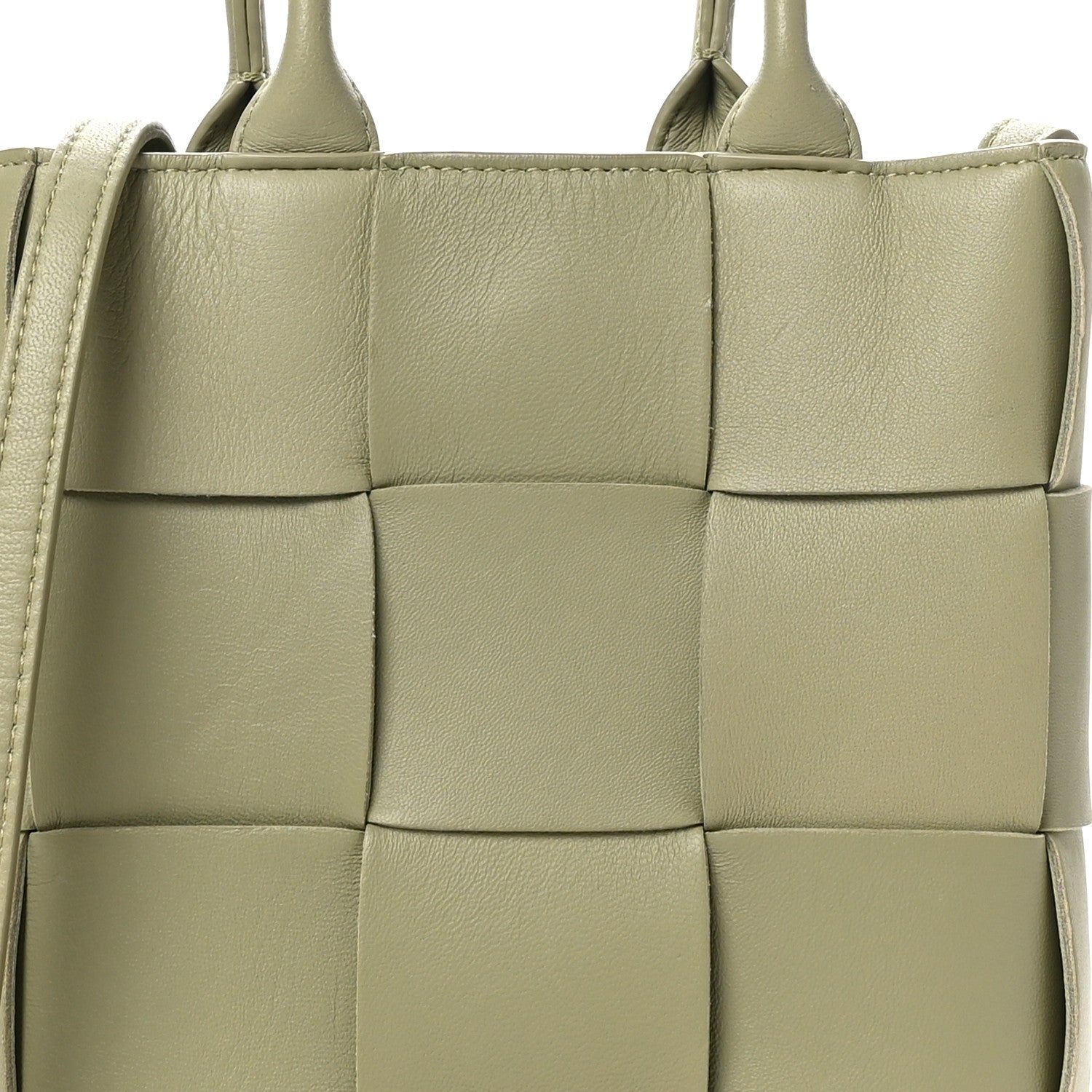 Bottega Veneta Lambskin Maxi Intrecciato North South Cassette Tote Travertine 7 of 9
