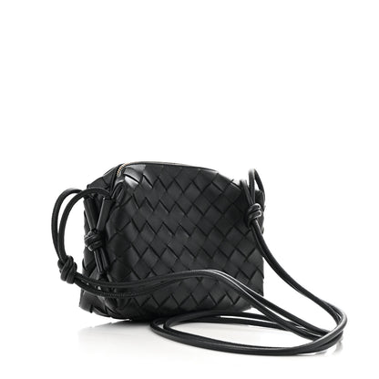 Bottega Veneta Nappa Intrecciato Mini Loop Camera Bag Black 3 of 11