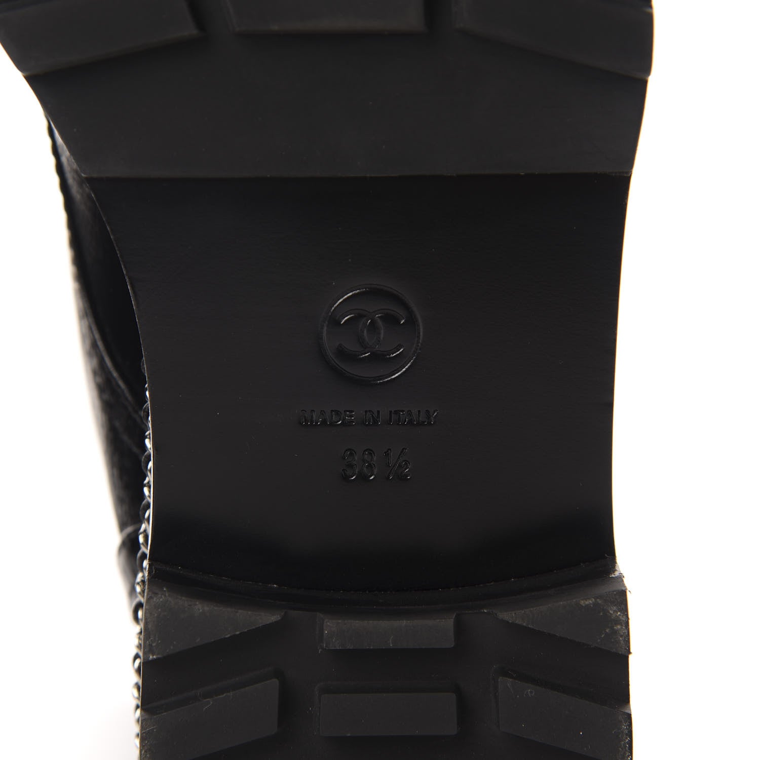 Chanel Crackled Calfskin Velvet Pearl Combat Short Boots 38.5 Black 7 of 9