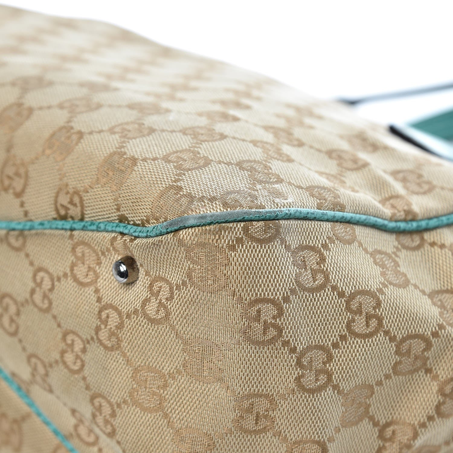 Gucci Monogram Small Tote Turquoise 13 of 19