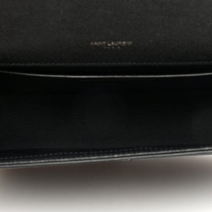 Saint Laurent Grain De Poudre Medium Classic Monogram Monochrome Kate Satchel Black 5 of 10