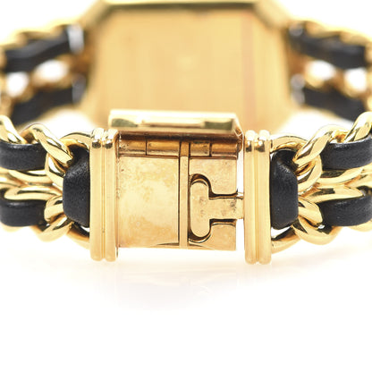Chanel Stainless Steel Lambskin 20mm Chain Premiere Quartz Watch Gold M 6 of 6