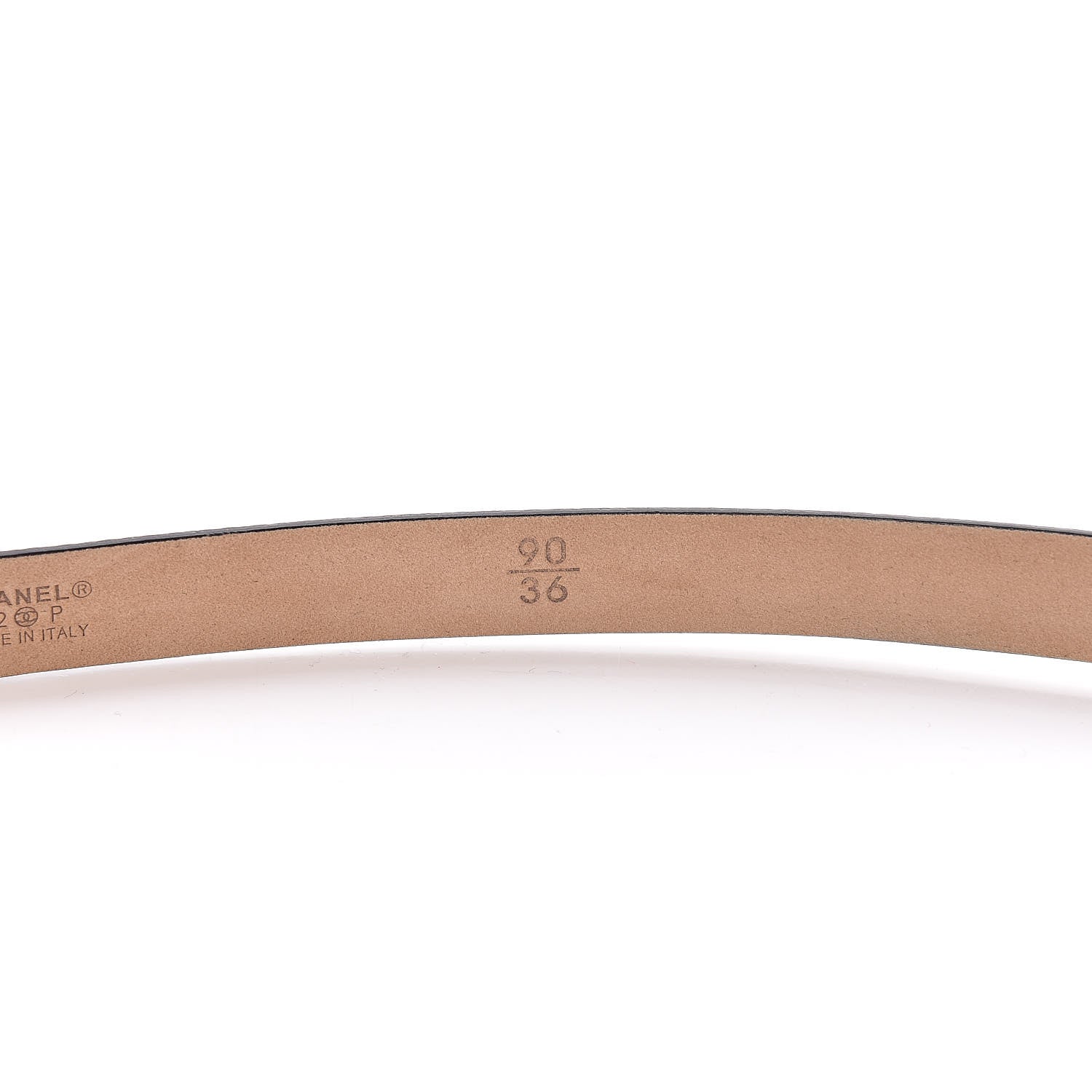 Chanel Caviar CC Skinny Belt 90 36 Black 7 of 8
