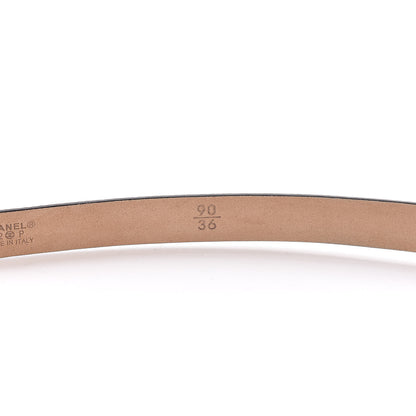Chanel Caviar CC Skinny Belt 90 36 Black 7 of 8