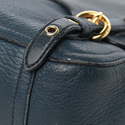 Miu Miu Cervo Small East-West Flap Shoulder Bag Blue 5 of 18