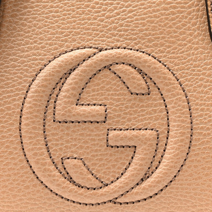 Gucci Dollar Calfskin Medium Soho Top Handle Satchel Camelia 8 of 10