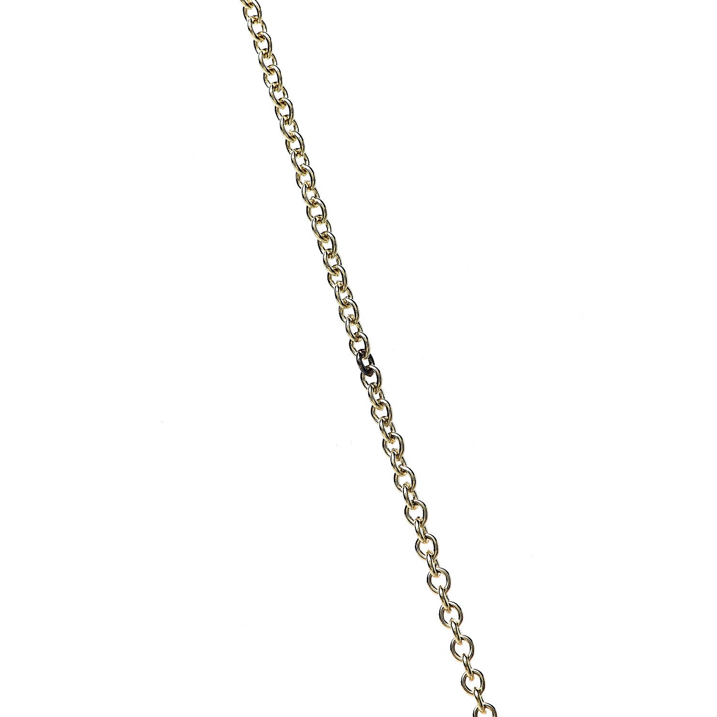 18K Yellow Gold Elsa Peretti Interlocking Ovals Pendant Necklace