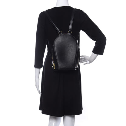 Louis Vuitton Epi Mabillon Backpack Black 2 of 9