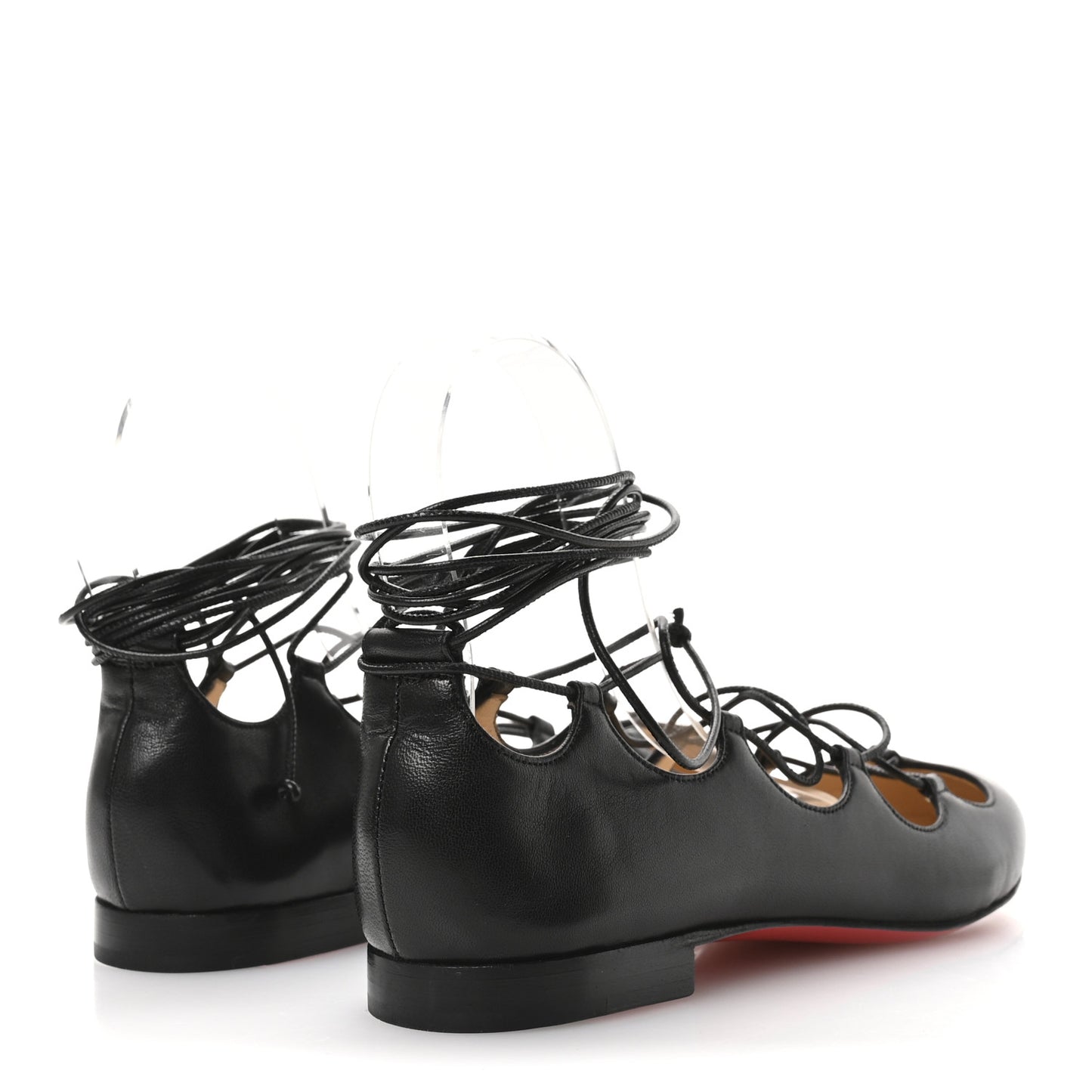 Shiny Nappa Mary Scott Flats 37 Black