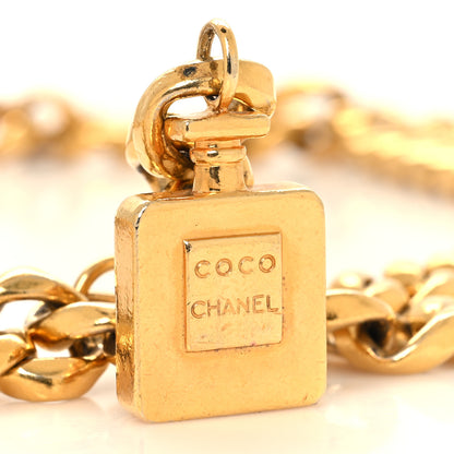 Chanel Metal Chain Coco Perfume Bottle Belt Gold 4 of 4