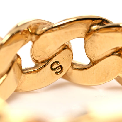 Christian Dior Metal CD Chain Ring S Gold 4 of 5