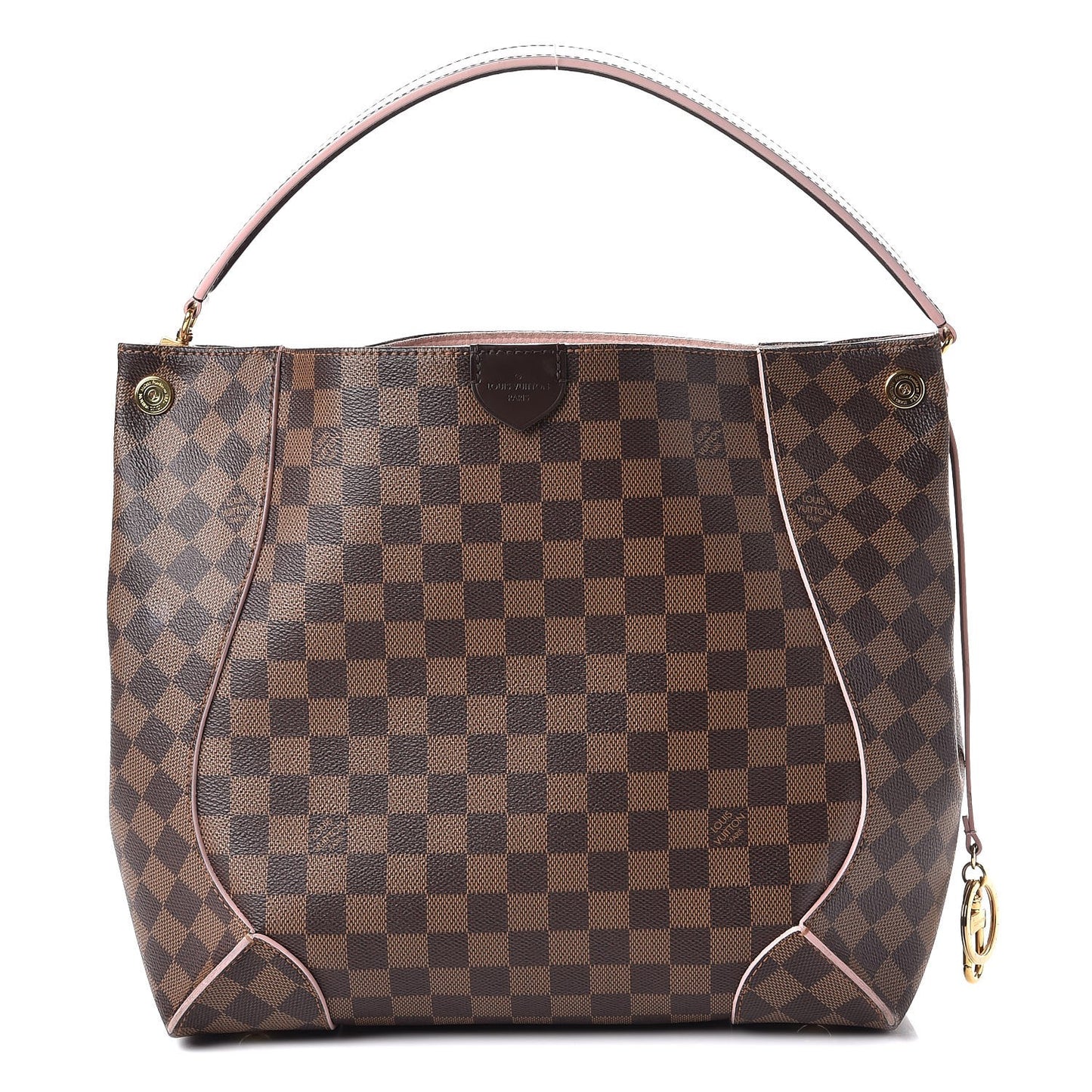 Damier Ebene Caissa Hobo Rose Ballerine