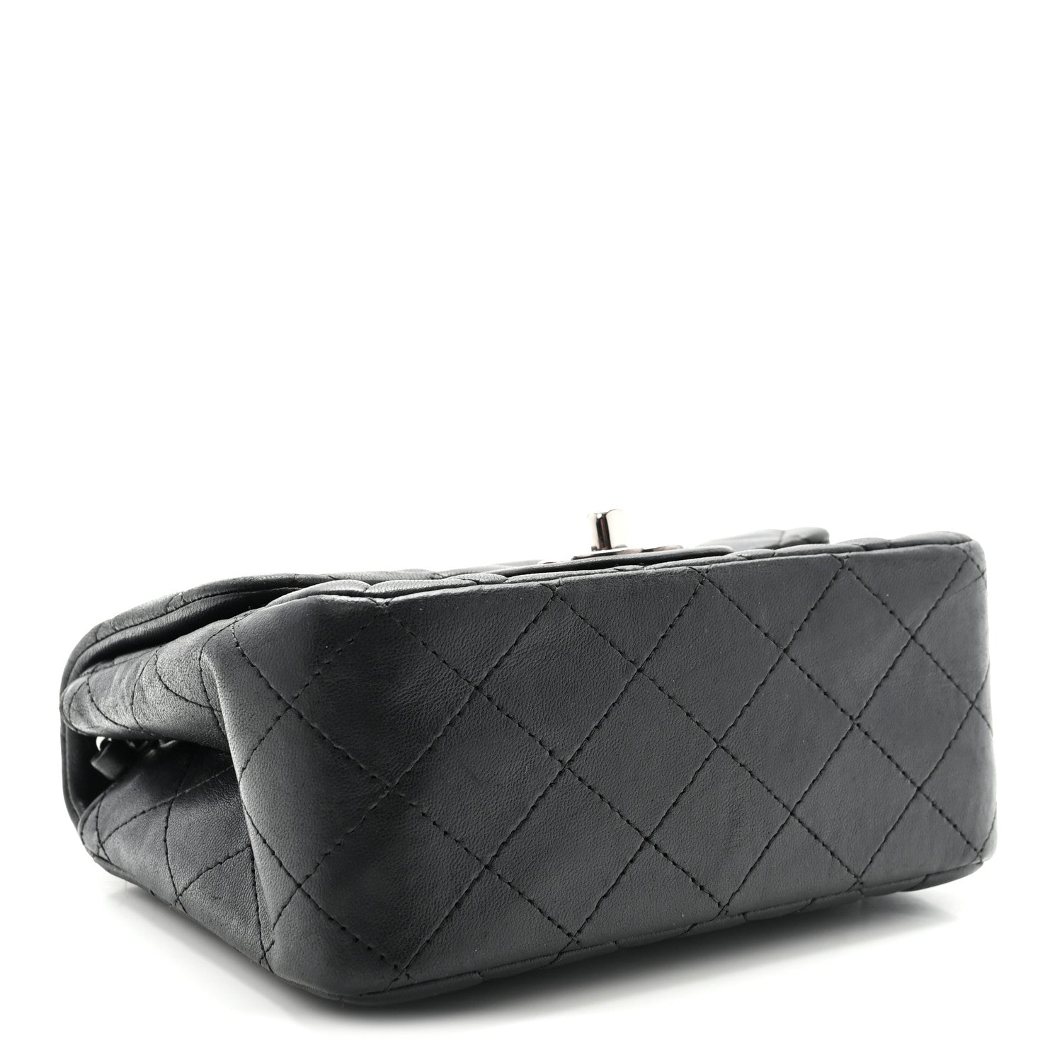 Chanel Lambskin Quilted Mini Square Flap Black 4 of 10