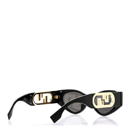 Fendi Acetate O'Lock Cat Eye Sunglasses FE40049I Black 4 of 8