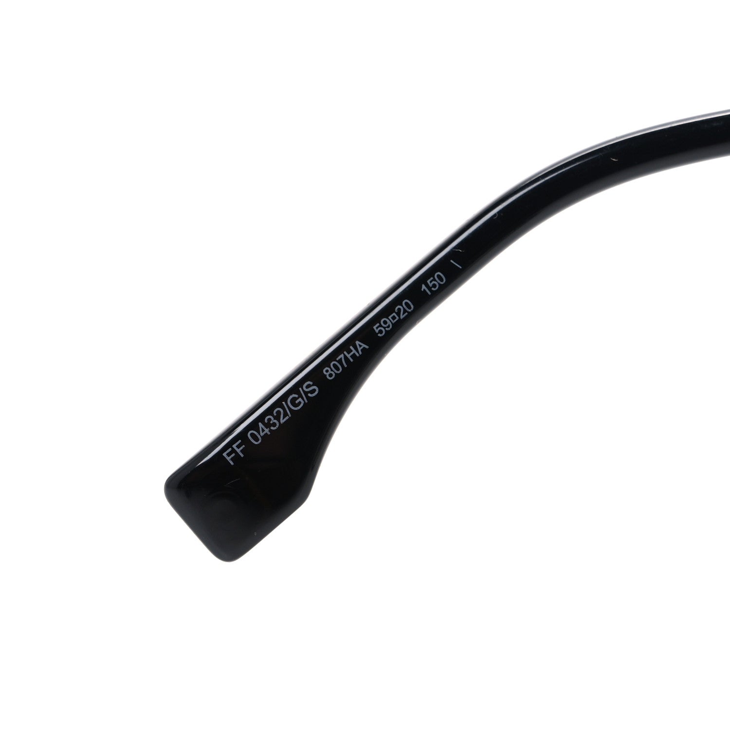 Fendi Accetate Cat Eye Sunglasses FF 0432/G/S Black Gold 6 of 6