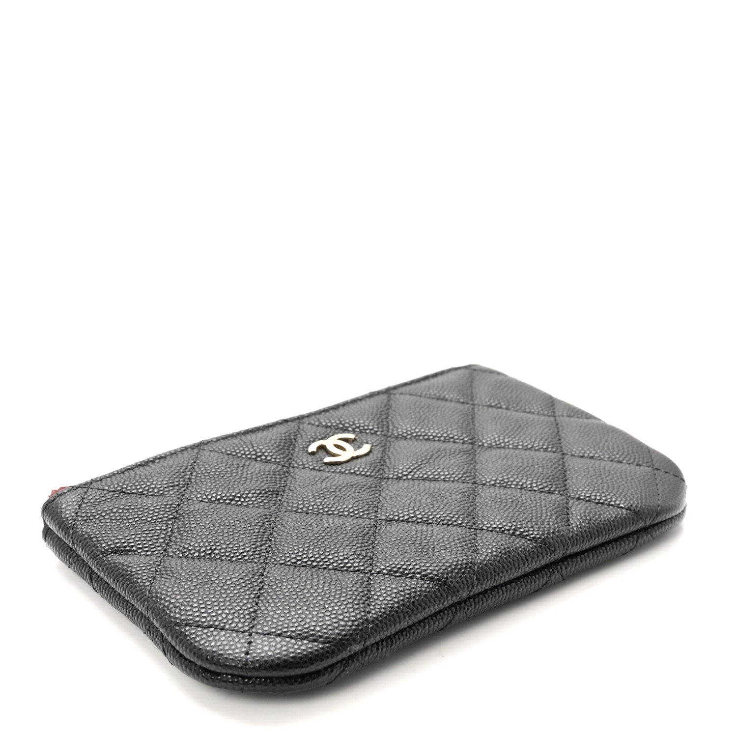 Chanel Caviar Quilted Small Cosmetic Case Black 4 of 7