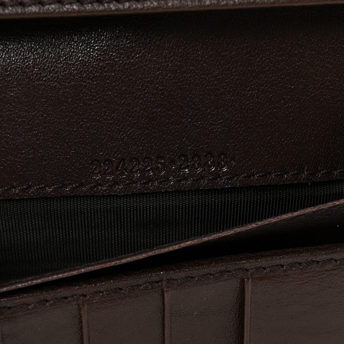 Monogram Interlocking GG Continental Wallet Dark Brown